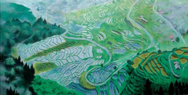 熊野古道　通り峠より — 加藤哲男